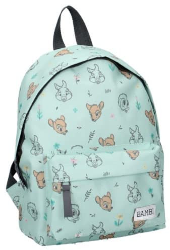mybagstory - Rucksack – Bambi – Grün – Disney – Kinder – Schule – Kindergarten – Kindergarten – Schulranzen Mädchen – Größe 31 cm – verstellbare Träger – Geschenkidee, blau