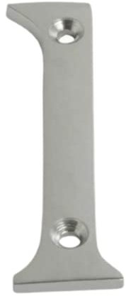 Satin Chrome Door Numbers Screw On 3 Inch Number 1 Door Number Elegant and Bold Door Numerals Suitable for All Door Types Including Wooden uPVC and Composite.