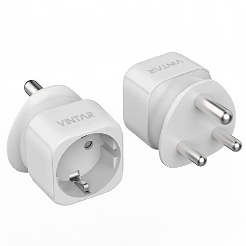 VINTAR 1PC Deutschland nach Südafrika Reiseadapter, Südafrika Outlet Adapter, EU nach Südafrika Reiseadapter für Südafrika, Mosambik, Bhutan, Namibia, Botswana Reiseadapter Typ M