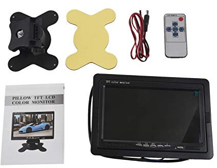 Woodpool Monitor HD de 12 V-24 V 7 TFT LCD a color para cámara de conducción CCTV
