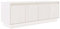 vidaXL Mobile Porta TV Bianco 110x34x40 cm in Legno Massello di Pino