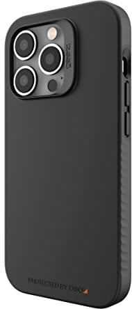 ZAGG Gear 4 Rio D30 Protective Case Compatible with iPhone 14 Pro, Shockproof, MagSafe Compatible, Wireless Charging, 5G, (Black)