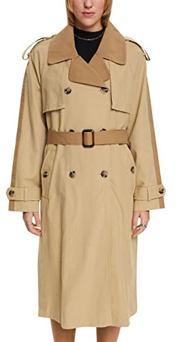 ESPRIT Damen 013EE1G332 Jacke, 285/SAND, XXL