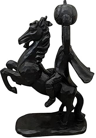 Heimdekoration Decor Statue Home Decorations Resin Gardening Knight Statue for Garden Decoration Horror Headless Horse Dekorative Skulptur Resin Craft Home Desktop Ornament Desk Sculpture Table Decor