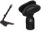 QuikLok A114BK asta microfonica telescopica da tavolo nera & MP/890 PORTAMICROFONO FLESSIBILE GRANDE