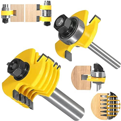 Domino Joiner Tool, Domino Joiner, 3 ali regolabili per la lavorazione del legno Bit per router per coda di colomba Jig 8 mm gambo per compensato per pannelli di fibra di media densità
