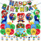 Super Geburtstag Deko, 42 Stück Party Decorations Kit, Thema Ballon, Birthday Party Supplies, LuftballonsParty Dekorationen für Kinder