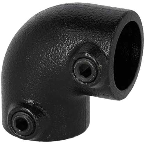 Rohrverbinder Kniestück schwarz 3/4 (26,9 mm), 90° AVERDE