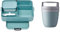 Mepal Brotdose Lunch to go Set - inkl. Lunchpot - Brotdose Large mit Bento Box - Lunchbox für kleine Snacks & Reste - Brotdose Erwachsene - Essenbox mit Fächern - Nordic Green