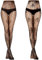 Kiiwah 2 Paar Netzstrumpfhose Schwarz Halloween, Elastizität Netzstrümpfe Spinnennetz & Schädel, Fishnet Strumpfhose Stockings Hohe Taille für Damen für Party, Club, Karneval, Alltag