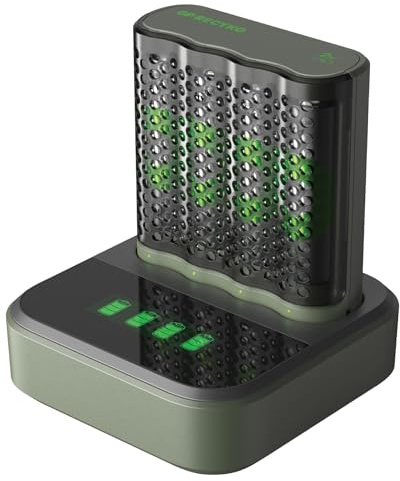 GP RECYKO USB Ladegerät Modell GP M452 inkl. 4X RECYKO AA 2600 mAh Akku & USB Dockingstation