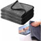 vicusse Shiny Bath XXL Paño seco, Exul FASTDRY 40 x 60 cm, para cabinas de ducha y baño (3, negro)