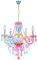 Globo Kronleuchter mit RGB LED Hängelampe multicolor Deckenlampe Pendellampe mit Farbwechsler, LED dimmbar, mit Fernbedienung, 51x149cm, Wohnzimmer Schlafzimmer