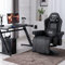 S*MAX Gaming Chair Recliner Ergonomic Higher Back and Wider Lumbar Support Swivel PU Leather Gamer Chair with Footrest Cup Holder Gaming Chairs for Adults Black X Large