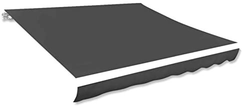 JUDYY Tendone Parasole in Tela Antracite 450x300 cm,Tendone Parasole in Tela,Tenda da Sole per Esterno Adatto per Patii,Balconi e Giardini-143711