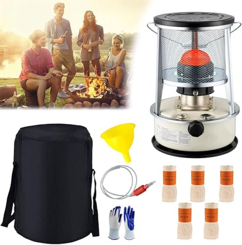 BomDog Petroleum Stove for Camping,Kerosene Stove Burner,Without Electricity,Paraffin Stove for Indoor,Outdoor,Patio,Home/6L-White