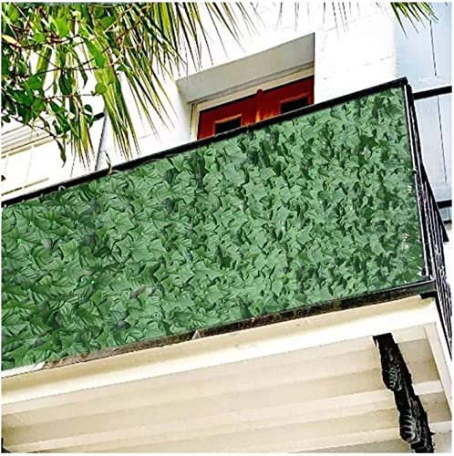 Künstlicher Efeu Gartenzaun Sichtschutz für Innen- und Außendekoration Polyester Blatt Kunststoff Zaun für Garten Aearance F00211