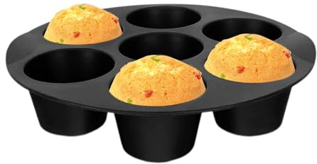 Muffinform Silikon Für 7 Muffins Antihaft Muffinblech Silikon Muffinförmchen Cupcake Formen Antihaft Muffin Backform Antihaftbeschichtet Silikon Backform Für Cupcakes, Brownies, Kuchen, Pudding