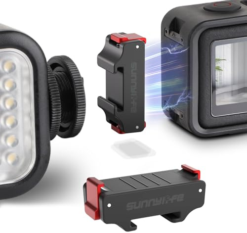 Osmo Action Cold Shoe Expansion Kit, Osmo Action 5 Pro Accessories, Camera Magnetic Adapter Mount Compatibility for DJI Osmo Action 5 Pro, Osmo Action 4, Osmo Action 3