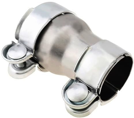 YINLUCK 1pcs Stainless Steel Exhaust Pipe Clamp, 40mm To 45mm-70mm To 76mm Straight Reducing Adapter, Exhaust Pipe Connector With Clamp(65mm to 76mm)