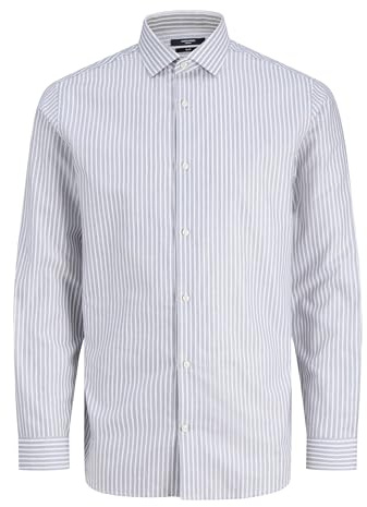 Jack & Jones Shirt Slim Fit Shirt, Bianco Lucido, S