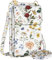 Miss Adola Cute Crossbody Purse Cell Phone Bags - Leather Cellphone Wallet Purse with Adjustable Shoulder Strap and Handle Strap Women Fashion Vintage Flower