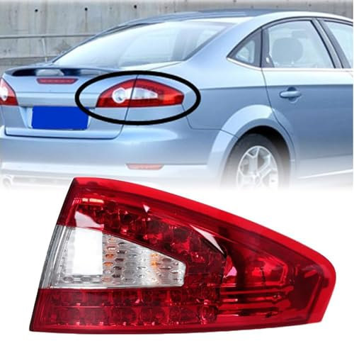 NFNFFC Auto Rückleuchten für Ford Mondeo 2007 2008 2009 2010, Heckleuchte Bremslicht Rücklicht-Komplettsets Ersatz Zubehör,Right Outer