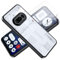 Tieeyivv Coque pour Nothing Phone 3a Cover + 2 Pièces Verre Trempé Protection écran Film,Arrière PC Transparent,TPU Bumper Housse Etui Antichoc Housse avec Protège-écran Coque