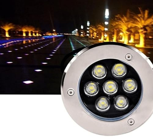 THEGA Lumière LED Submersible - Spot Encastrable Exterieur, Projecteur De Bassin 12 V, Éclairage LED De Piscine Étanche IP68, Spots LED Encastrables pour Jardin, Terrasse, Pelouse, Allée(RGB,3W)