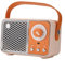 GNURBDILFO Bluetooth Speaker Portable Sound Speaker Music Wireless Radio FM Mini Blootooth Audio Orange