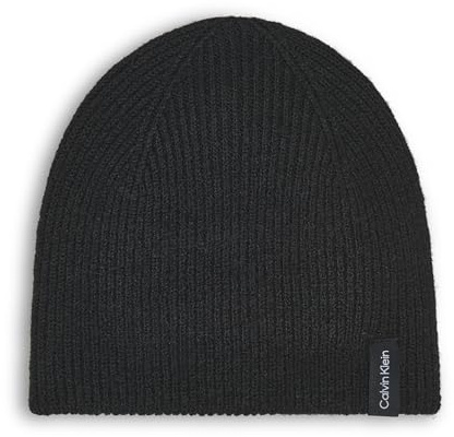Calvin Klein Damen Beanie-Mütze Reversible Color Pop Beanie with Ck Logo Patch