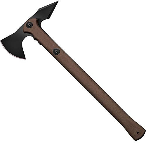 Cold Steel Trench Hawk Tomahawk, Dark Earth, Durable Secure-Ex Sheath