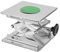 Labor Hebebühne Ständer, 200 × 200 × (80~280) mm Edelstahl Lab Jack, Wissenschaftliche Heber Höhenverstellbar, Tragkraft 15 kg Hebeplattform Scherenhebebühne