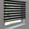 Doppelrollo Premium 160 x 150 cm schwarz - Duorollo Vario Seitenzug zum Anschrauben freihängend für Wandmontage und Deckenmontage - inkl. Metallträger
