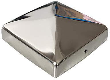 Sunload Pfostenkappe Edelstahl quadratisch - pyramidenförmig 4 Stück (91x91mm)