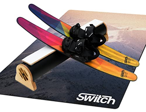 Switch Boards Trampolin SKI + Training Bindungen + Jibbing Rohr + Training Matte