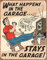 Happens Garage stays Men Dad Husband Tools Mechanic Vintage Retro Man Cave Bar Pub Shed Novelty Gift Aluminium Metal Tin Wall Décor Sign