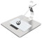 Porte-Serviettes de Table en Acier Inoxydable, Distributeur de Serviettes en Métal Boîte à Serviettes Support pour Serviettes en Papier, 17 x 16,5 x 11,7cm