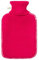 Öko Wärmflasche mit Bezug, 1.8 Liter mit feinem Strickbezug und weißen Nähten (Pink)