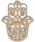 CREATCABIN Hand von Fatima Dekor Wand Holz Wandkunst Kristallgitter Heilige Geometrie Laser Cut Wandskulptur Hängende Dekor Für Home Office Yoga Studio Dekoration 30 x 24 x 0.6cm