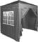 Defacto Pavillon Gartenzelt Pop Up Zelt Partyzelt Gartenpavillon 2x2m Faltpavillon,UV-Schutz 50+, 100% Wasserdicht, Inkl. 4 Seitenteile, Tragetasche mit Seile und Heringe (GRAU)