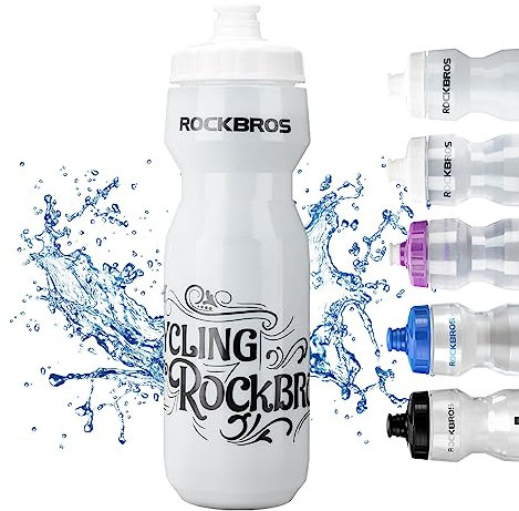 ROCKBROS Fahrrad Wasserflasche 750 ml Große Trinkflasche BPA-Frei Sporttrinkflasche für Radfahren Fitness Wandern