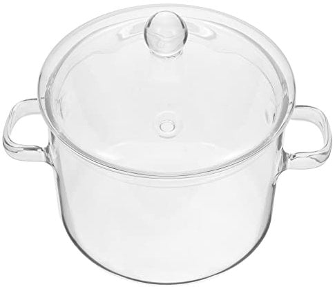 Housoutil Casserole en Verre avec Couvercle Pot de Cuisson en Verre Et Poêle avec Couvercle Pot de Cuisson / Casquette de Cuisine pour Soupe