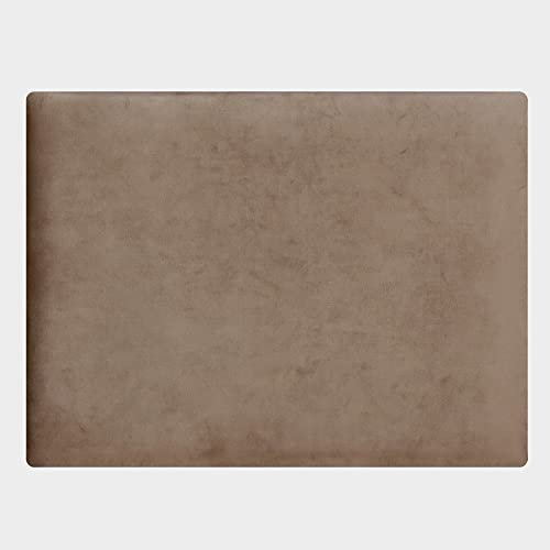 Lycce gepolsterte Wandpaneele Wandpolster Samt Taupe 40cm x 30cm