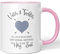JUNIWORDS Tasse, Vater & Tochter Vielleicht Nicht Immer Einer Meinung, Aber Immer EIN Herz & eine Seele, Rosa (1007219)