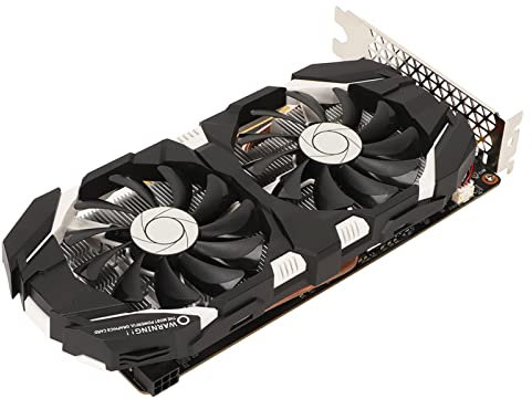 GTX1060 6 GB GDDR5 192-Bit-Gaming-Grafikkarte, 4K HDR 8008 MHz Speicherfrequenz-Computergrafikkarte, GPU-Grafikkarte mit Zwei Lüftern(3GB)