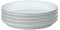 Denby - White Speckle Medium Plates Set of 4 - White, Neutral Patterned, Dishwasher and Microwave Safe Crockery 21cm - Glazed Ceramic Stoneware Tableware - Chip & Crack Resistant