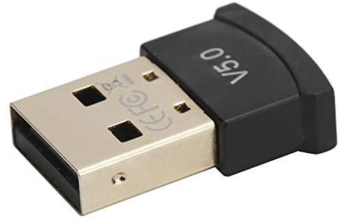 Cyrank Bluetooth-Adapter Für PC, USB-Bluetooth 5.0-Adapter, Kleiner Kabelloser Konverter Für Windows 7/8/10/Vista/XP/OS X Kopfhörer, Lautsprecher, Tastatur, Maus, Drucker Und Mehr