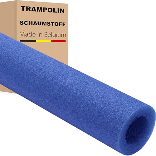 AWM Trampolin Schaumstoff 1000 mm Schaumstoffrohre Schaumstoffpolster Stangenschutz Netz Sicherheitsnetz Zubehör (8X - Blau)