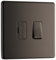 British General Electrical FBN15F Nexus Flatplate Screwless Black Nickel 10A 3 Pole Fan Isolator Switch